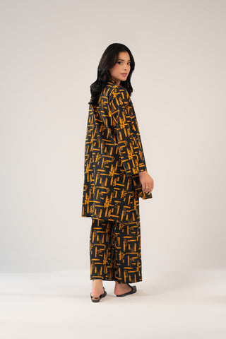 2 Piece Printed Slub Khaddar Printed Suit (CF0177)