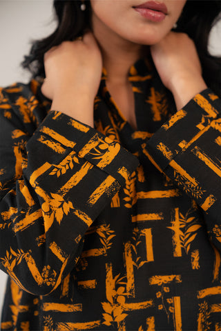 2 Piece Printed Slub Khaddar Printed Suit (CF0177)