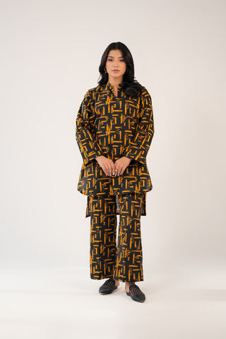 2 Piece Printed Slub Khaddar Printed Suit (CF0177)