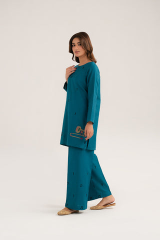 2 Piece Cotton Karandi Embroidered Suit (CF0180)