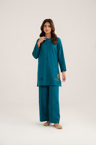 2 Piece Cotton Karandi Embroidered Suit (CF0180)