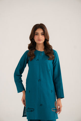 2 Piece Cotton Karandi Embroidered Suit (CF0180)