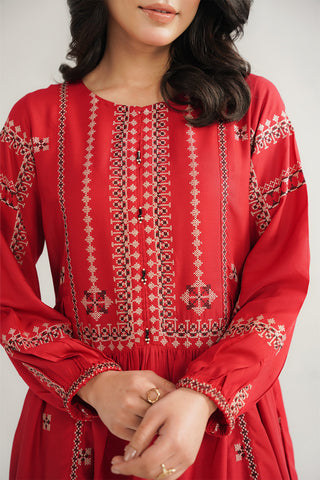1 Piece Arbi Lawn Embroidered Shirt (CF0191)