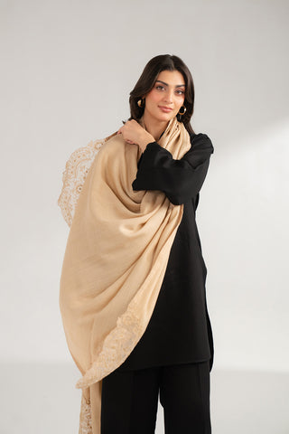 1 Piece Semi Pashmeena Embroidered Shawls (CG0001)