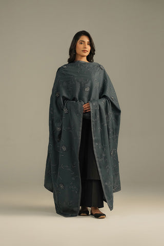 1 Piece Semi Pashmeena Embroidered Shawls (CG0004)