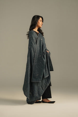 1 Piece Semi Pashmeena Embroidered Shawls (CG0004)