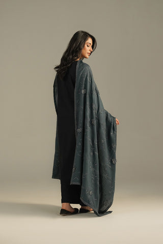 1 Piece Semi Pashmeena Embroidered Shawls (CG0004)