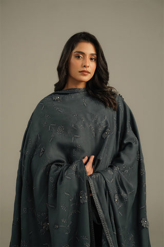 1 Piece Semi Pashmeena Embroidered Shawls (CG0004)