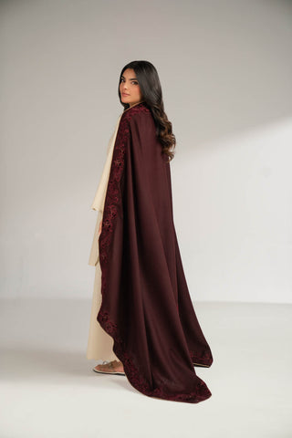 1 Piece Semi Pashmeena Embroidered Shawls (CG0009)