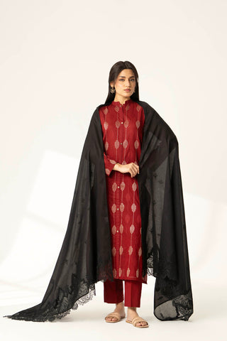 1 Piece Lawn Embroidered Shawl (CH0005)