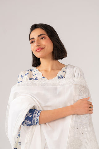 1 Piece Lawn Embroidered Shawl (CH0007)