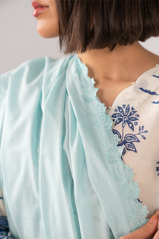 1 Piece Lawn Embroidered Shawl (CH0008)