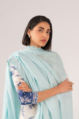 1 Piece Lawn Embroidered Shawl (CH0008)