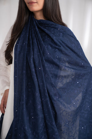 1 Piece Lawn Embroidered Shawl (CH0021)