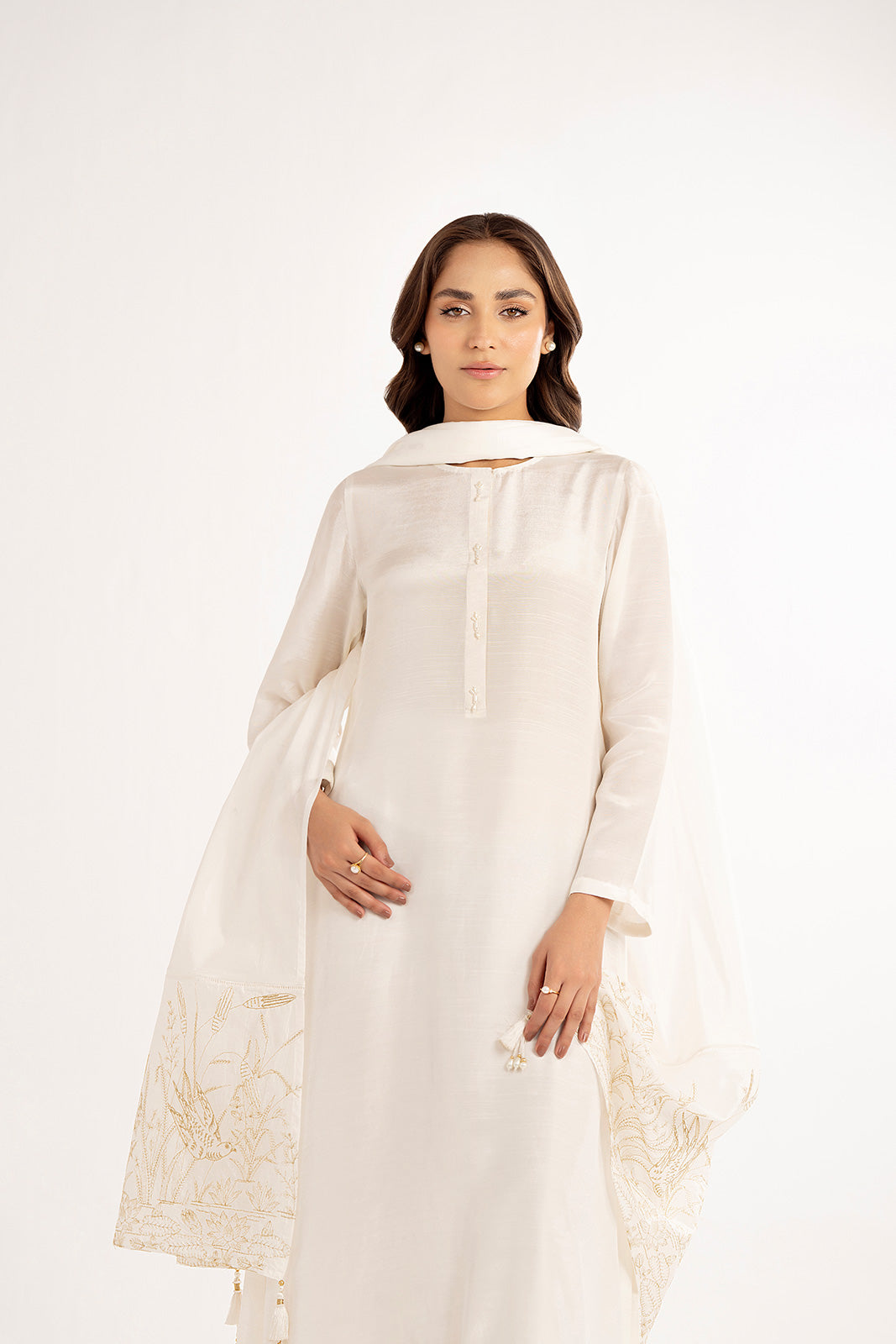 1 Piece Lawn Embroidered Shawl (CH0022)