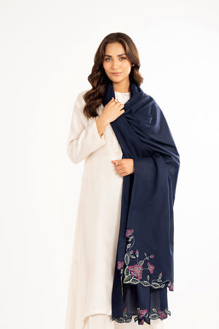 1 Piece Lawn Embroidered Shawl (CH0024)