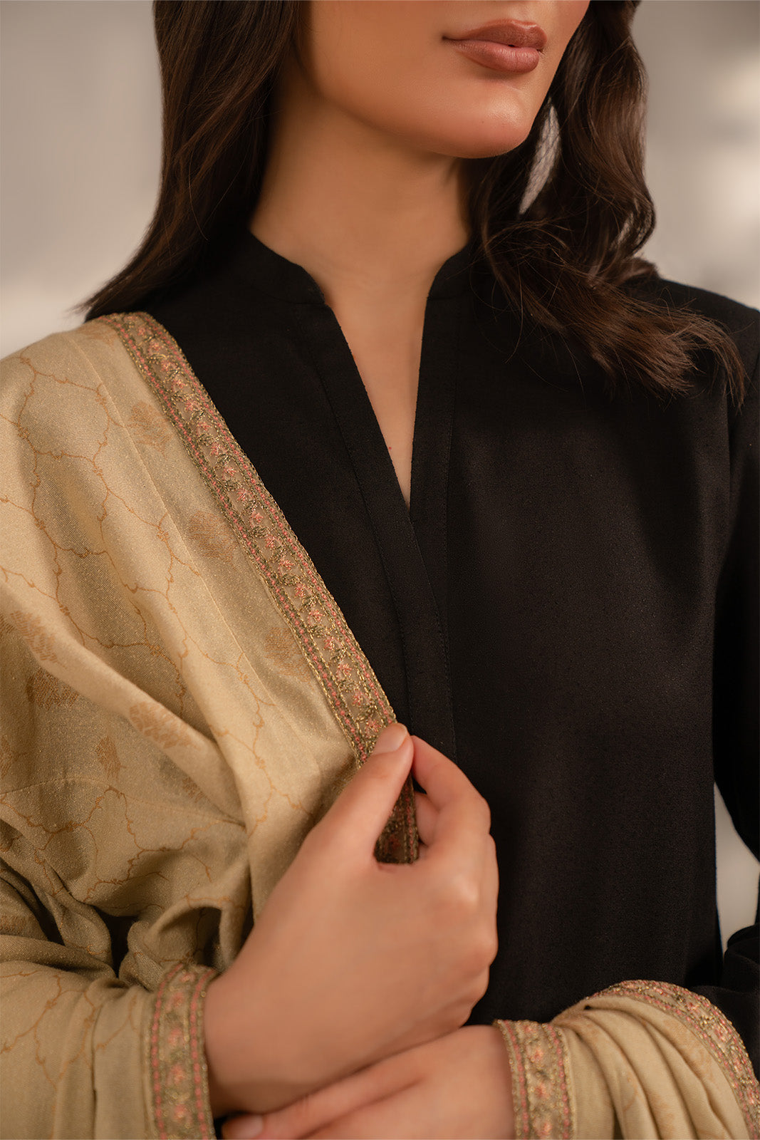 1 Piece Semi Pashmeena Embroidered (BS0042)