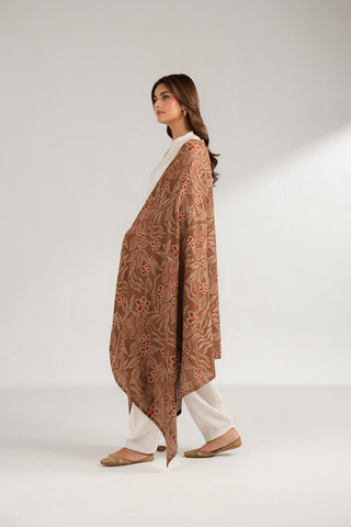 1 Piece Lawn Karandi Embroidered Shawls (CH0029)