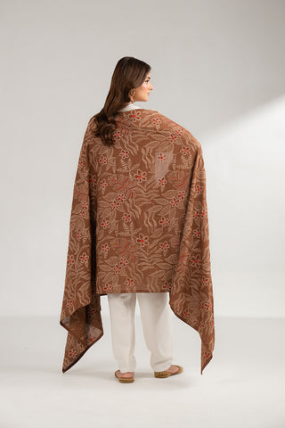 1 Piece Lawn Karandi Embroidered Shawls (CH0029)