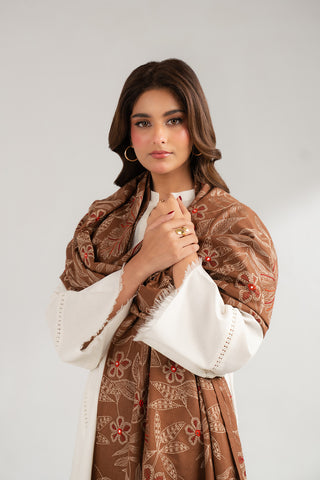 1 Piece Lawn Karandi Embroidered Shawls (CH0029)