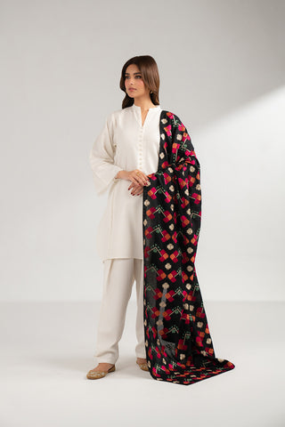 1 Piece Lawn Karandi Embroidered Shawls (CH0030)