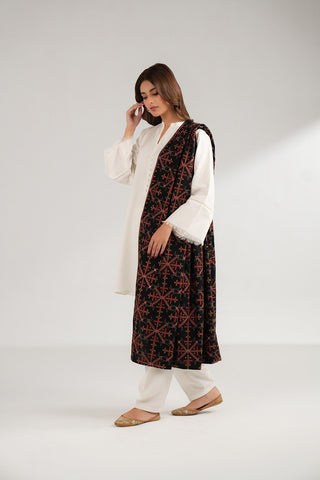 1 Piece Lawn Karandi Embroidered Shawls (CH0031)