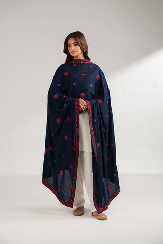 1 Piece Lawn Karandi Embroidered Shawls (CH0033)