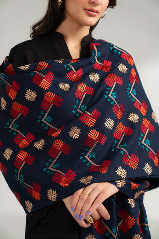 1 Piece Lawn Karandi Embroidered Shawls (CH0034)