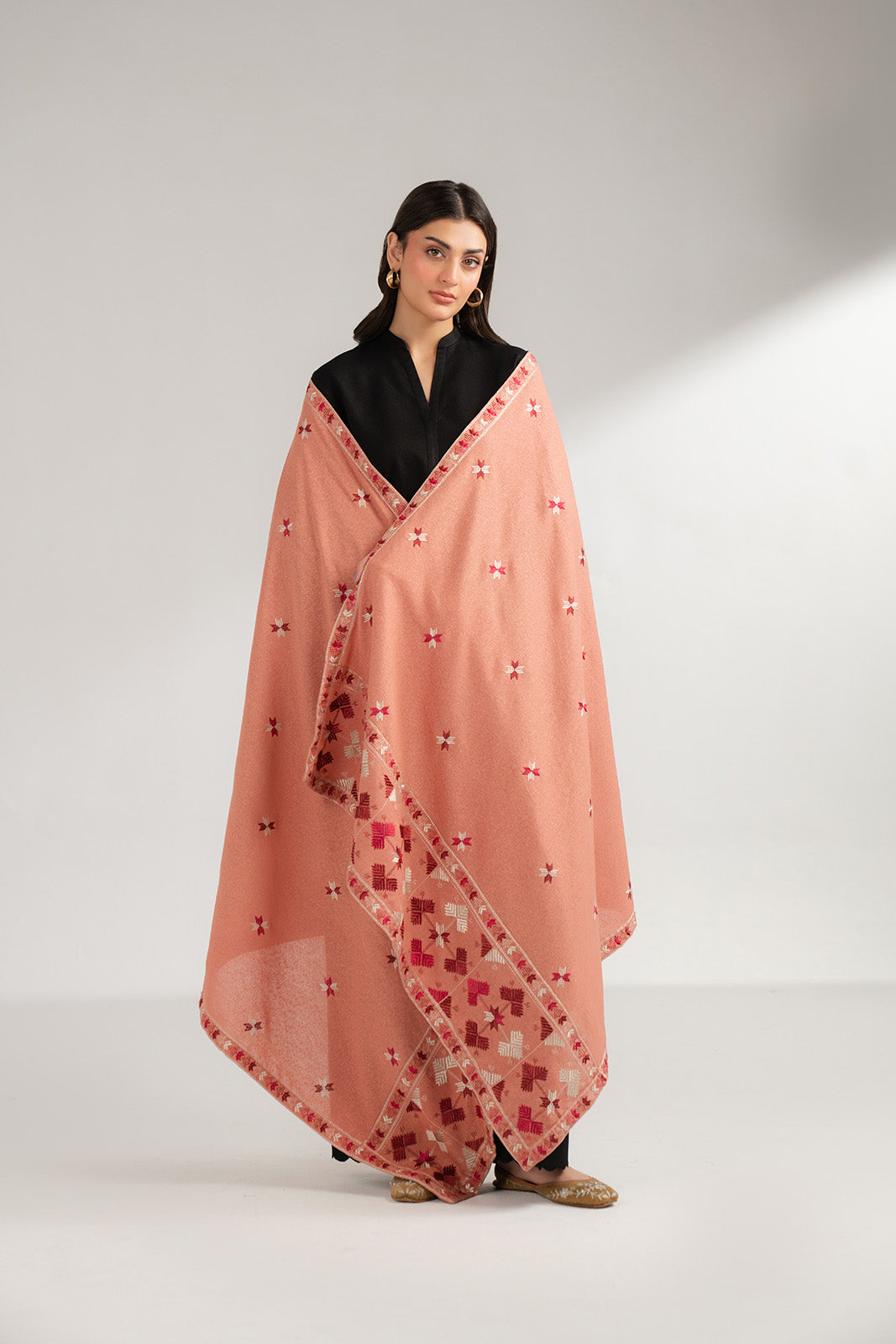 1 Piece Cotton Karandi Embroidered (CH0035)