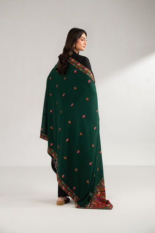 1 Piece Lawn Karandi Embroidered Shawls (CH0036)