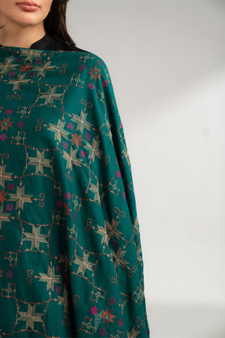 1 Piece Lawn Karandi Embroidered Shawls (CH0037)