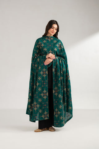 1 Piece Lawn Karandi Embroidered Shawls (CH0037)