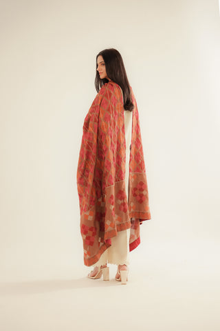 Shawls Lawn Karandi Embroidered Suit (CH0039)