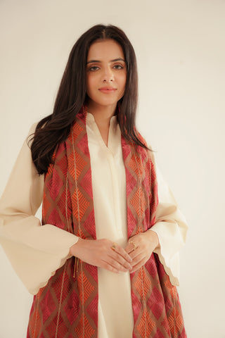 Shawls Lawn Karandi Embroidered Suit (CH0039)