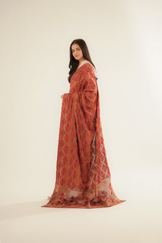 Shawls Lawn Karandi Embroidered Suit (CH0039)