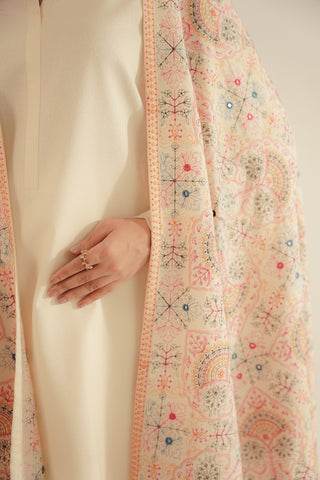 Shawls Lawn Karandi Embroidered Suit (CH0040)