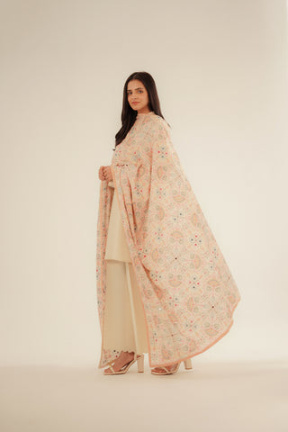 Shawls Lawn Karandi Embroidered Suit (CH0040)
