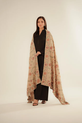 Shawls Lawn Karandi Embroidered Suit (CH0041)