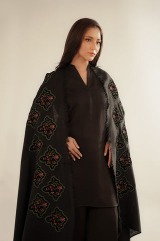 Shawls Semi Pashmina Embroidered Suit (CH0042)
