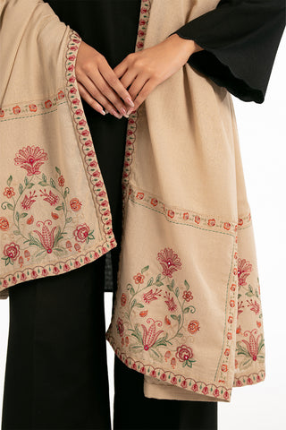 1 Piece Lawn Karandi Embroidered Shawls (CH0043)