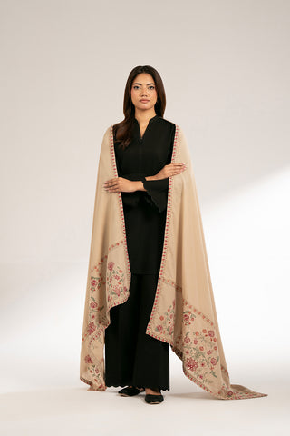 1 Piece Lawn Karandi Embroidered Shawls (CH0043)