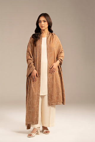 1 Piece Lawn Karandi Embroidered Shawls (CH0045)