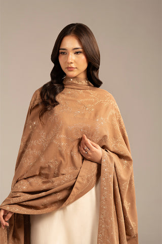 1 Piece Lawn Karandi Embroidered Shawls (CH0045)