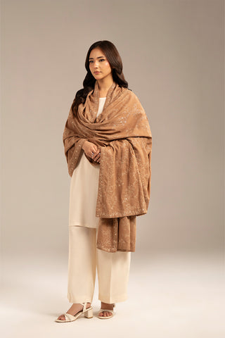 1 Piece Lawn Karandi Embroidered Shawls (CH0045)