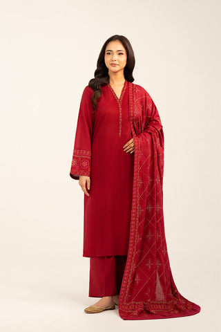 1 Piece Lawn Karandi Embroidered Shawls (CH0046)