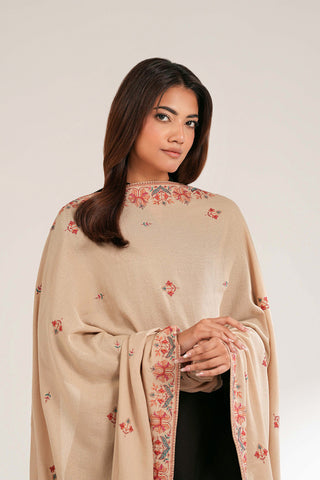 1 Piece Lawn Karandi Embroidered Shawl (CH0050)