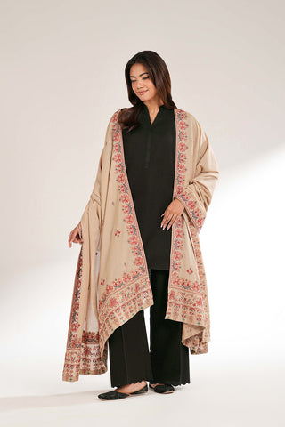 1 Piece Lawn Karandi Embroidered Shawl (CH0050)