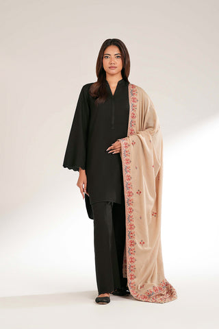 1 Piece Lawn Karandi Embroidered Shawl (CH0050)