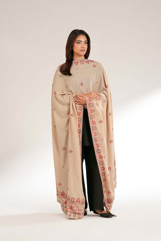 1 Piece Lawn Karandi Embroidered Shawl (CH0050)