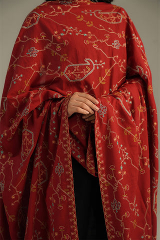 1 Piece Lawn Karandi Embroidered Shawls (CH0051)